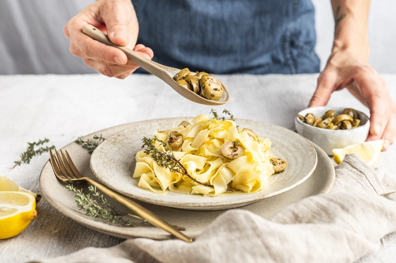 Zitronenpasta mit MANI Oliven